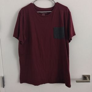 Burgundy red t-shirt